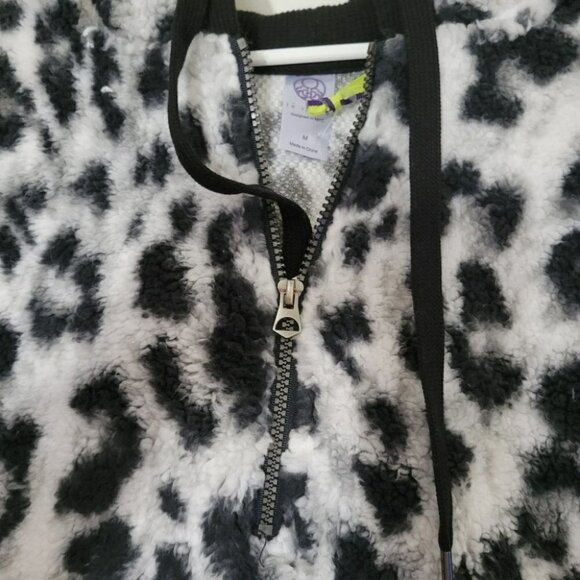 Taverde teddy bear pullover half zip front pockets side, hooded - Picture 5 of 7